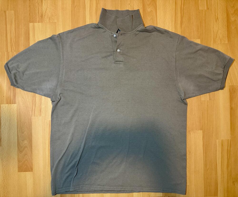 Jerzees SpotShield Polo Shirt Mens XL Gray Short Sleeve Jersey Knit Workwear